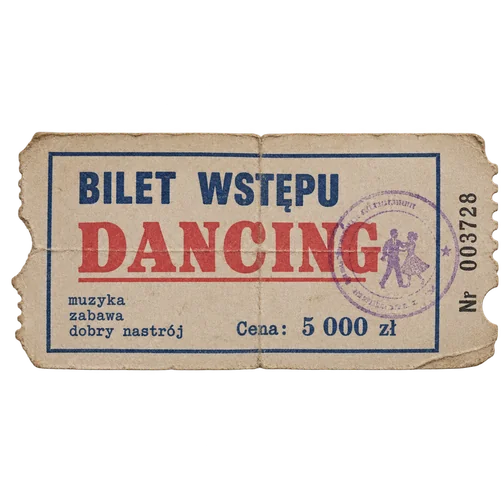 Bilet wstępu na dancing