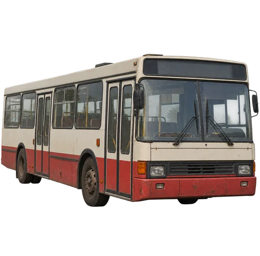 Fotorealistyczny autobus miejski z lat 90.