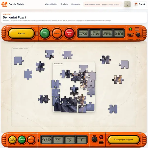 Demontaż Puzzli - aktualny ekran rozgrywki